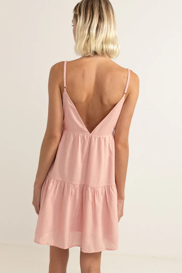 rhythm classic tiered mini dress Rhythm Classic Tiered Mini Dress – Coastal Life Surf Supply Co