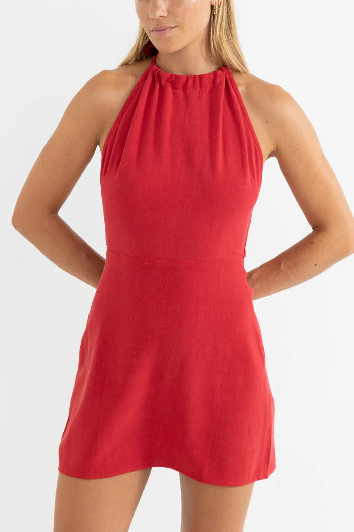 Rhythm Nadia Halter Mini Dress