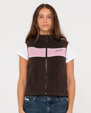 Rusty Bless Up Polar Fleece Vest