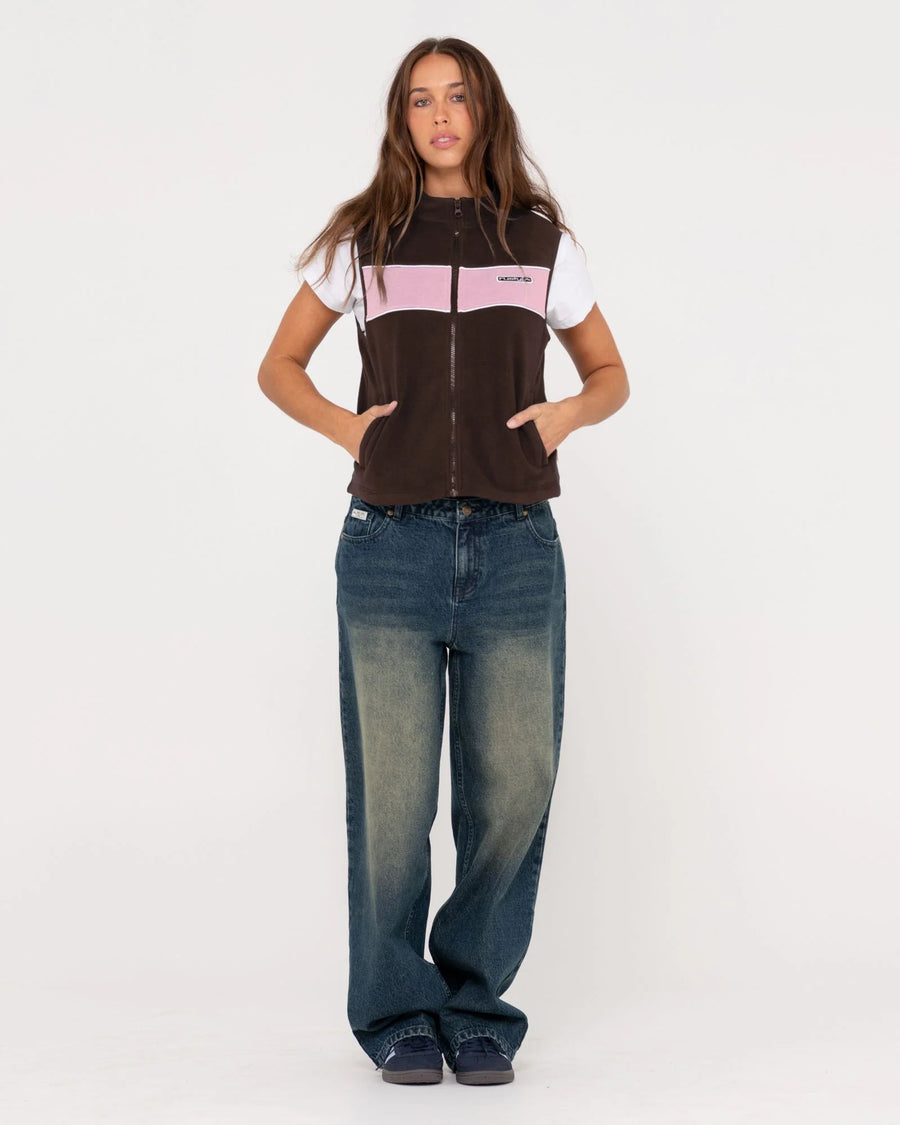 Rusty Bless Up Polar Fleece Vest