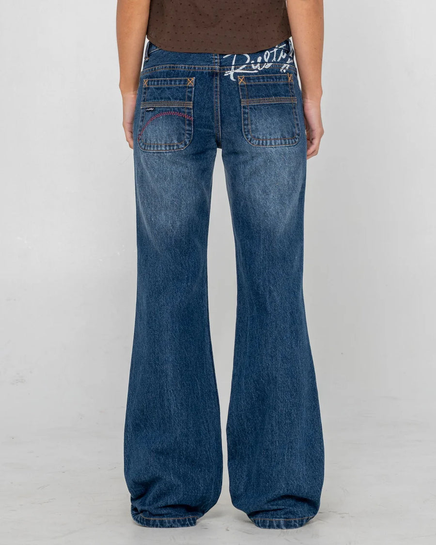 Rusty Shorty Freida Flare Low Rise Jean