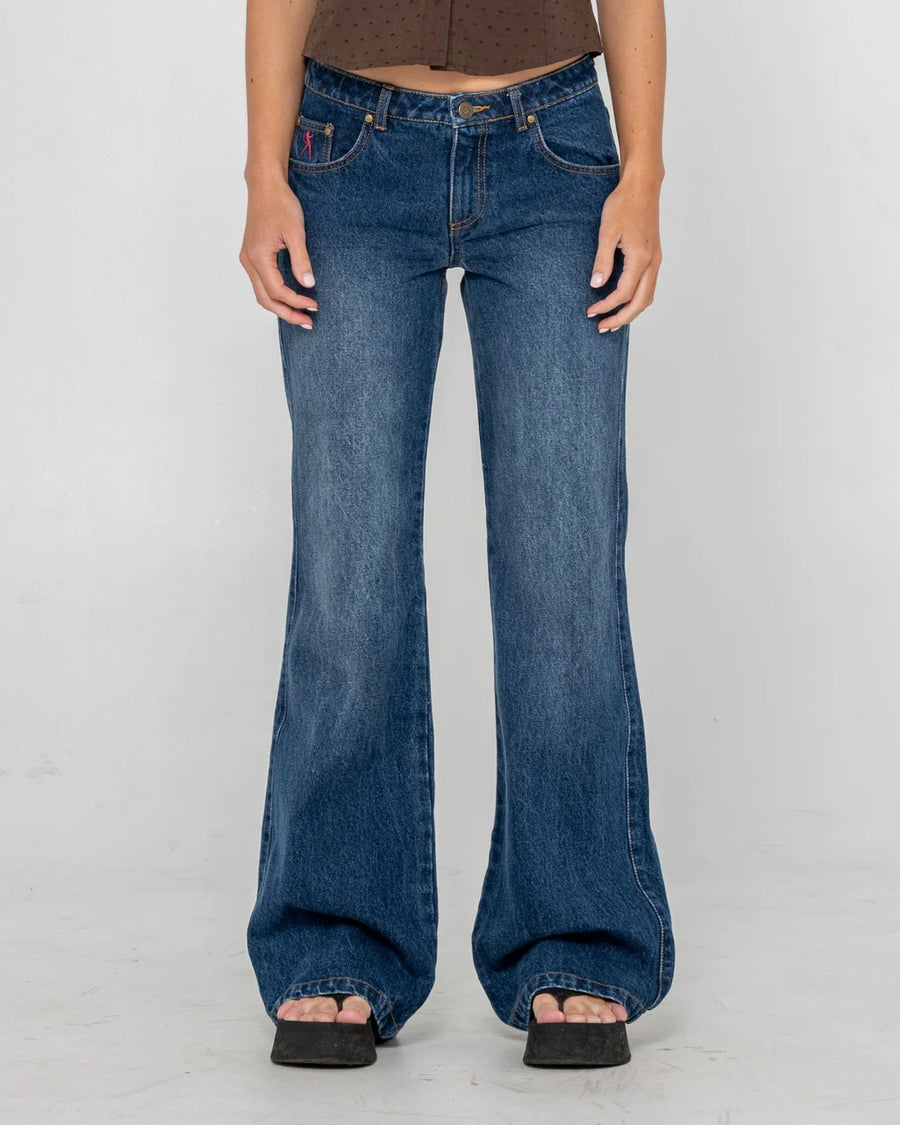 Rusty Shorty Freida Flare Low Rise Jean