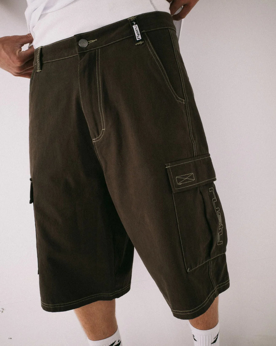 Rusty Grizzly Baggy Cargo Short