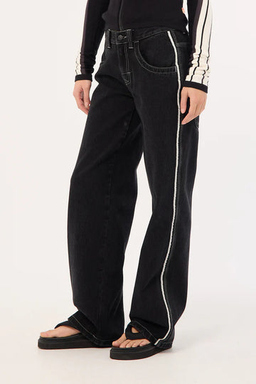 Rusty Flip Mommy Low Rise Wide Leg Denim Jean