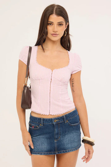 Rusty Hook Me Peggy Blouse