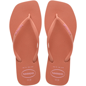 Havaianas Slim Square Logo Pop Up - Pink Clay