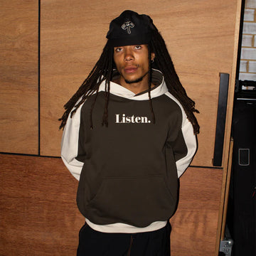 Listen Panel Hood - Charcoal Beige