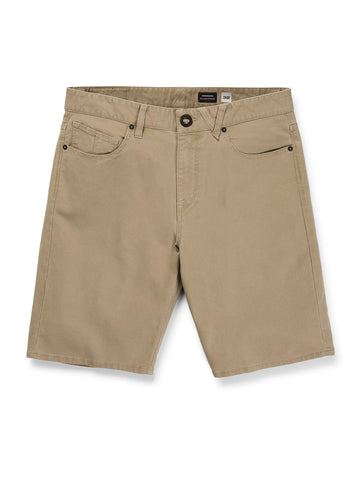 Volcom Modown Canvas 5 Pocket Short - Dark Khaki