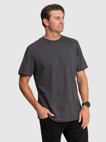 Volcom Aus Solid Tee - Charcoal Heather