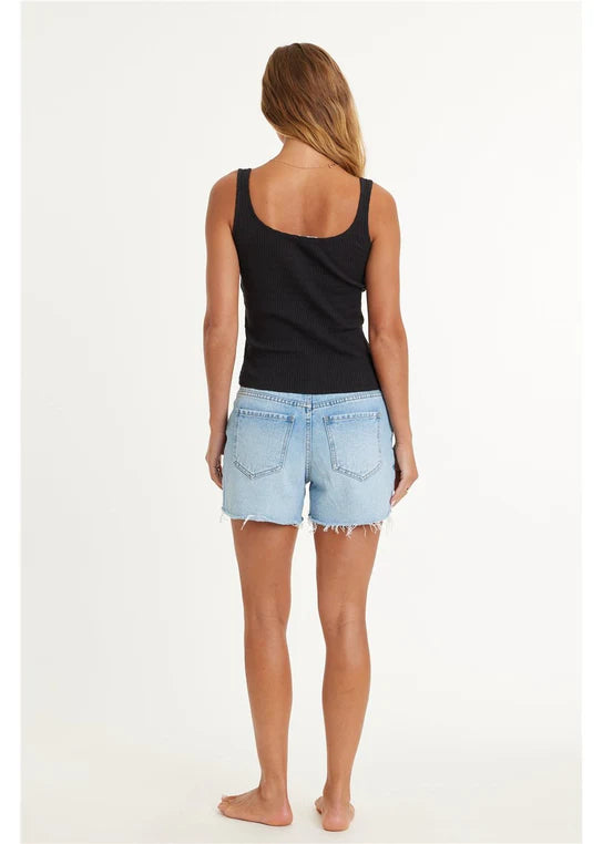 Amuse Beach Break Knit Tank - Black