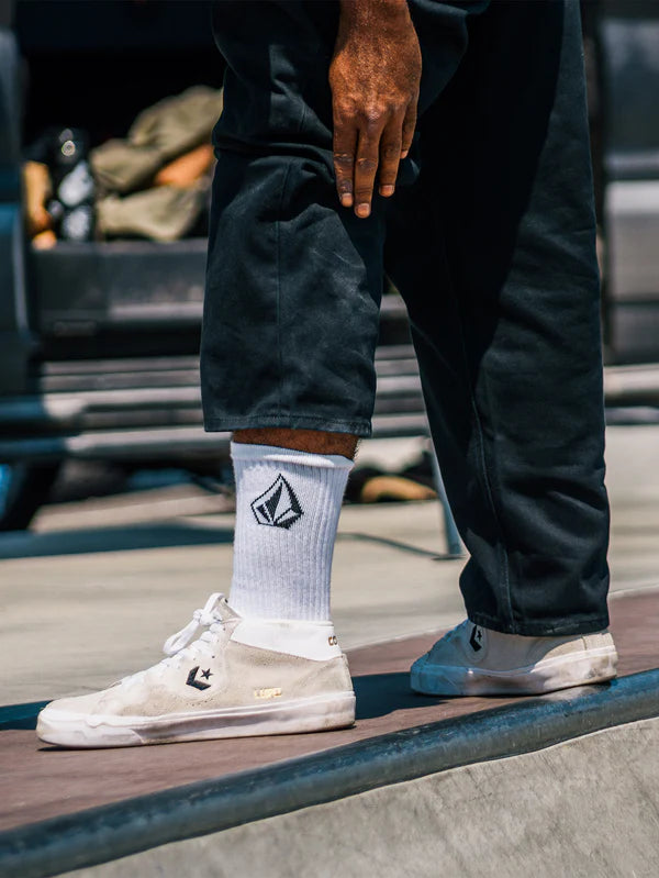 Volcom Full Stone Sock 3 Pack - White