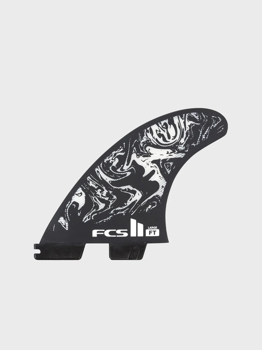 FCS II FT PC Tri Fins - Black/Red