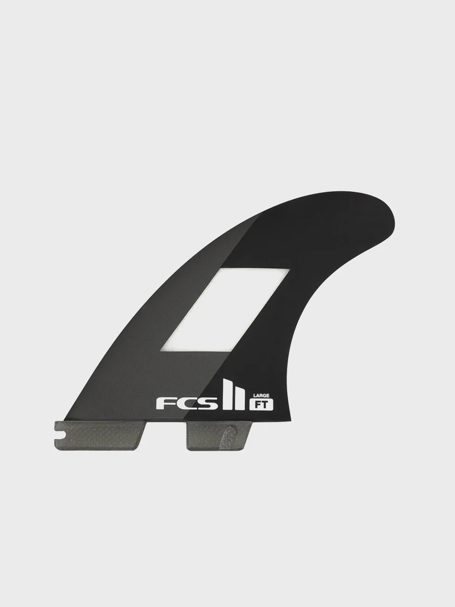 FCS II FT PC Tri Fins - Black/Red