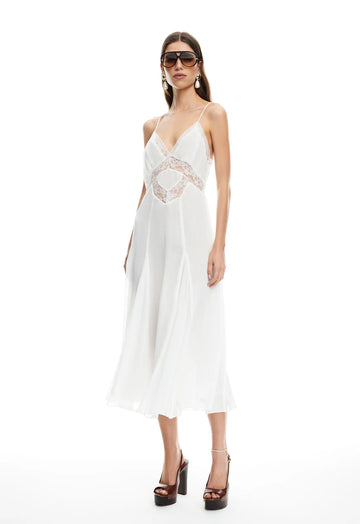 Lioness Harmony Midi Dress - Pearl