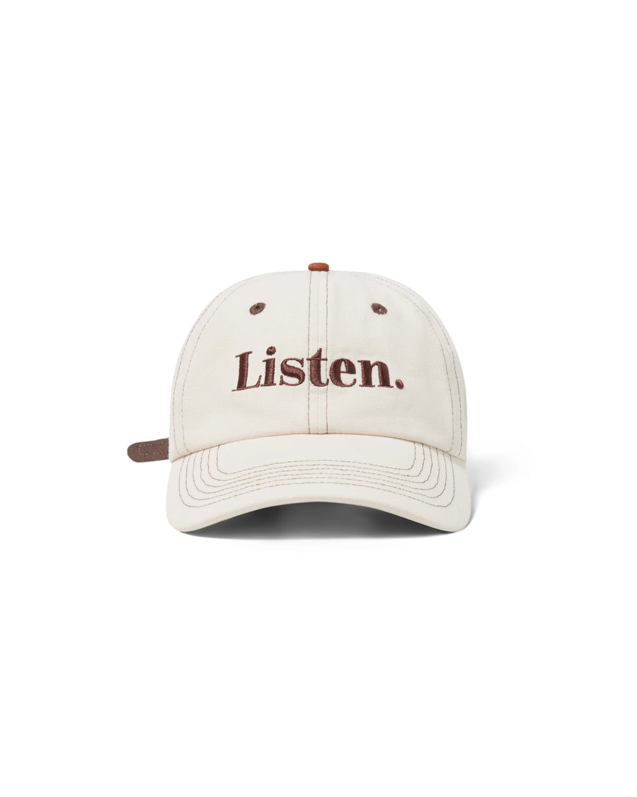 Listen Contrast Stitch Hat