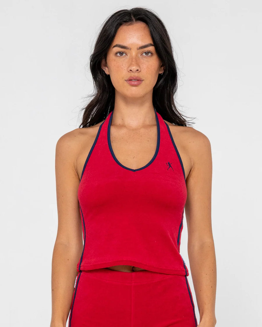 Rusty Towelling Halter Neck Top – Coastal Life Surf Supply Co