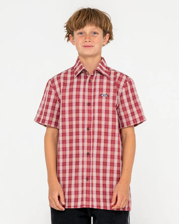 Rusty Datsun Check Boys Shirt