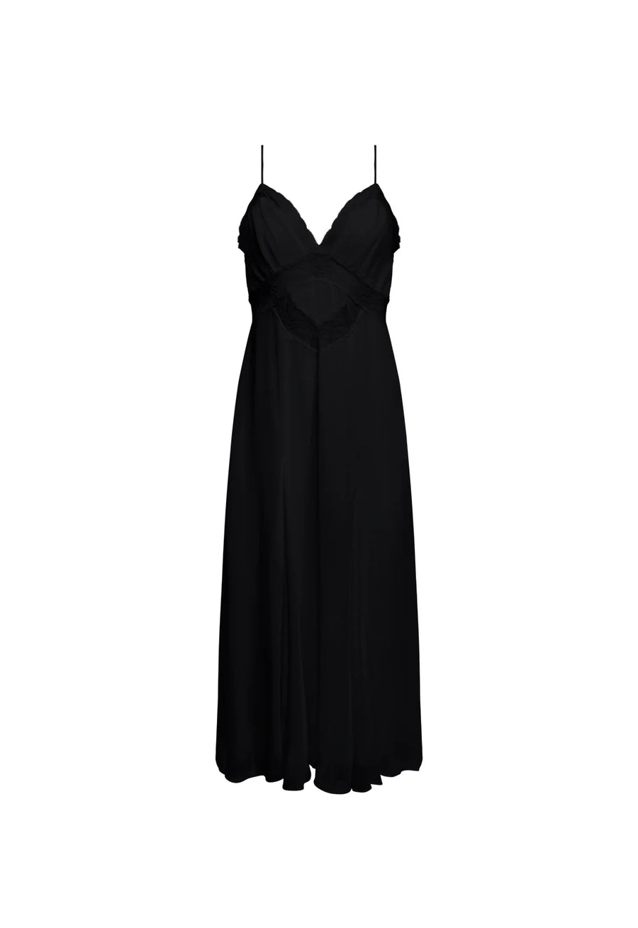 Lioness Harmony Midi Dress - Obsidian
