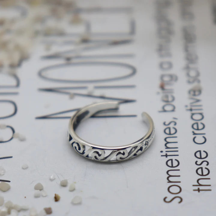 Miki Oceania Toe Ring - Silver