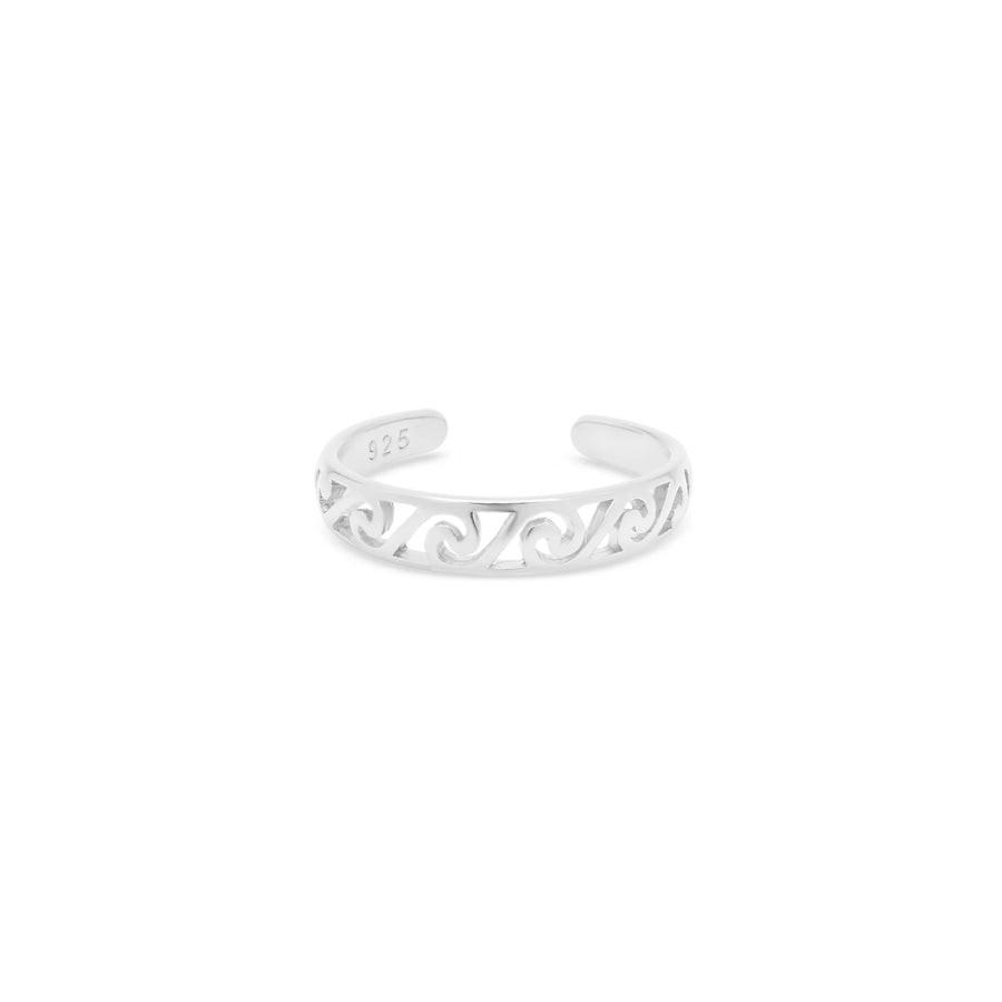 Miki Oceania Toe Ring - Silver