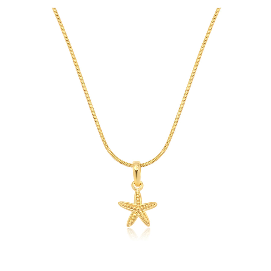 Miki Petite Starfish Necklace- Gold