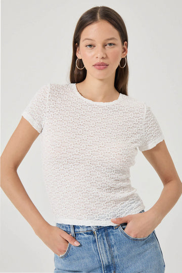 Rollas Daisy Lace Tee