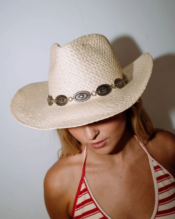 Rusty Howdy Cowboy Straw Hat