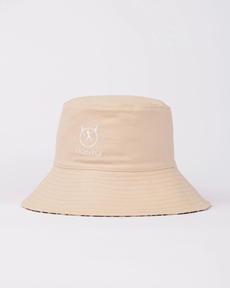 Rusty Lennie Leopard Reversible Bucket Hat