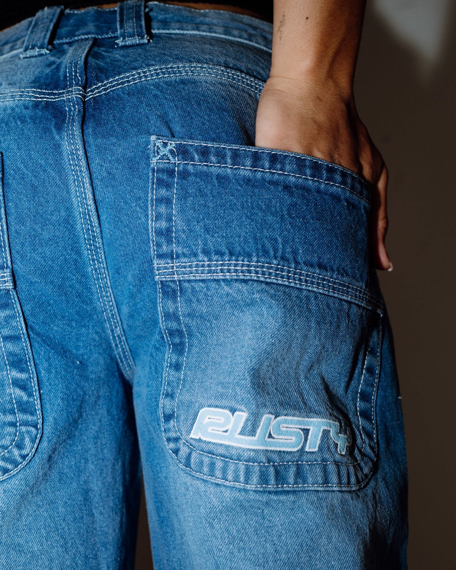 Rusty Flip Mommy Low Rise Wide Leg Denim Jean - BDX
