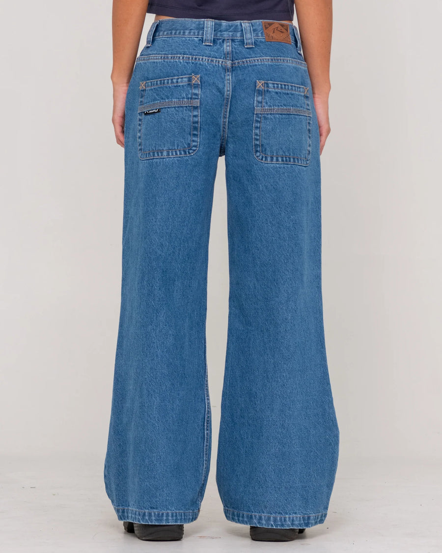 Rusty Wendy Wide Low Rise Denim Jean - MDY