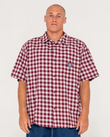 Rusty Worldwide Curved Hem Short Sleeve Shirt