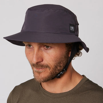 Ocean and Earth Indo Stiff Peak Surf Hat - Charcoal