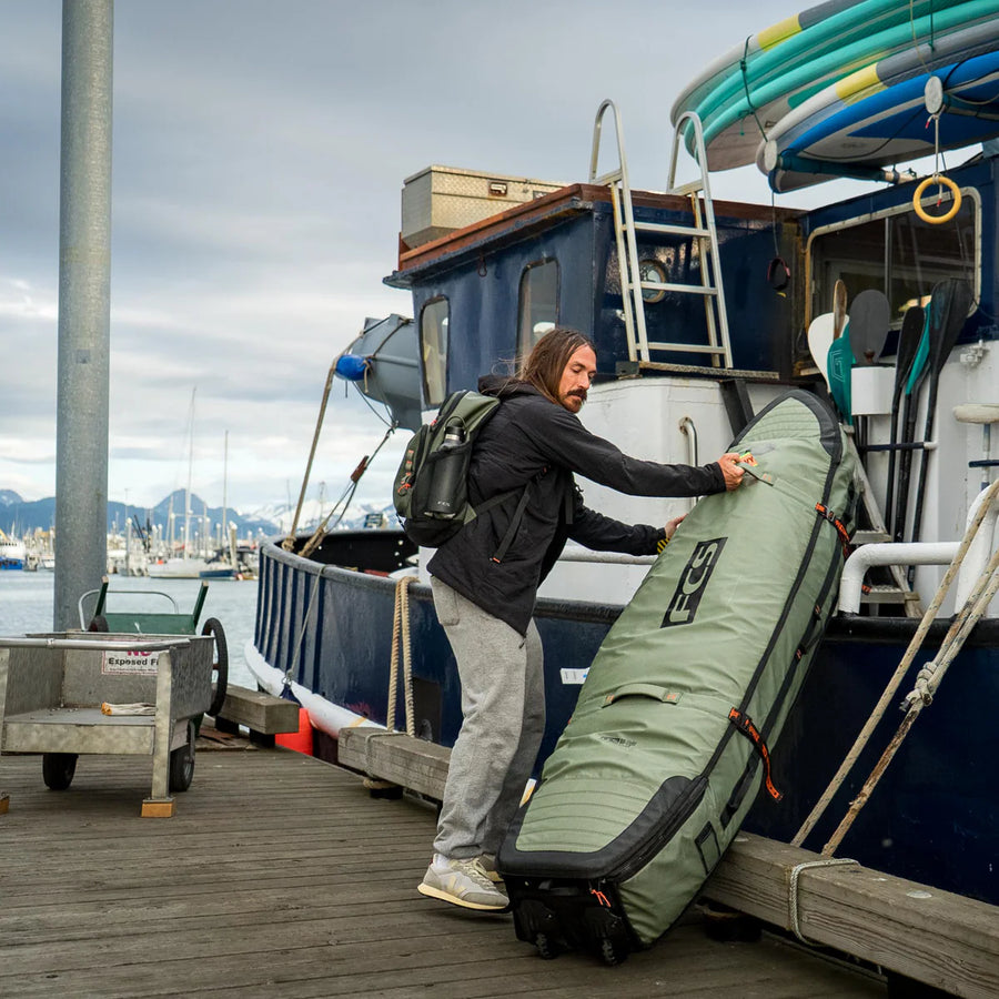 FCS Travel 3W Shortboard/Fish Wheelie