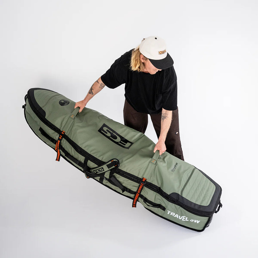 FCS Travel 3W Shortboard/Fish Wheelie