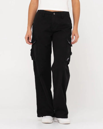 Rusty Tank Girl Low Rise Wide Fit Cargo Pant