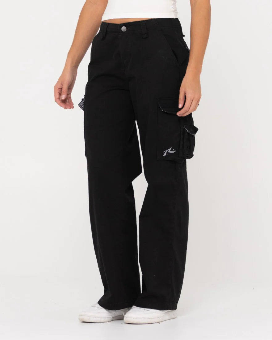 Rusty Tank Girl Low Rise Wide Fit Cargo Pant