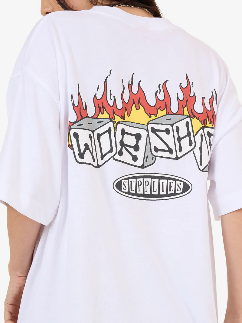 Worship Snake Eyes Oversize Fit Tee