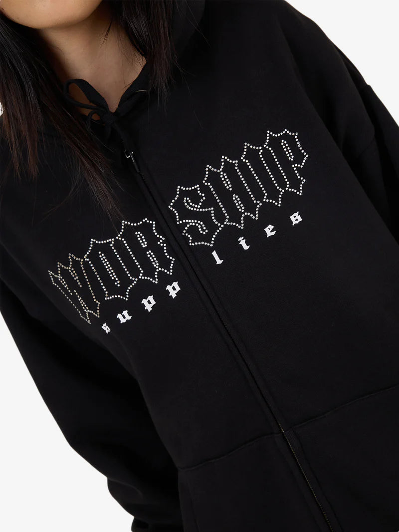 Worship Glitz Zip Front Hood