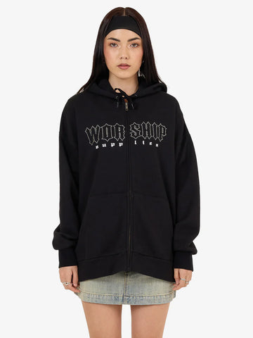 Worship Glitz Zip Front Hood