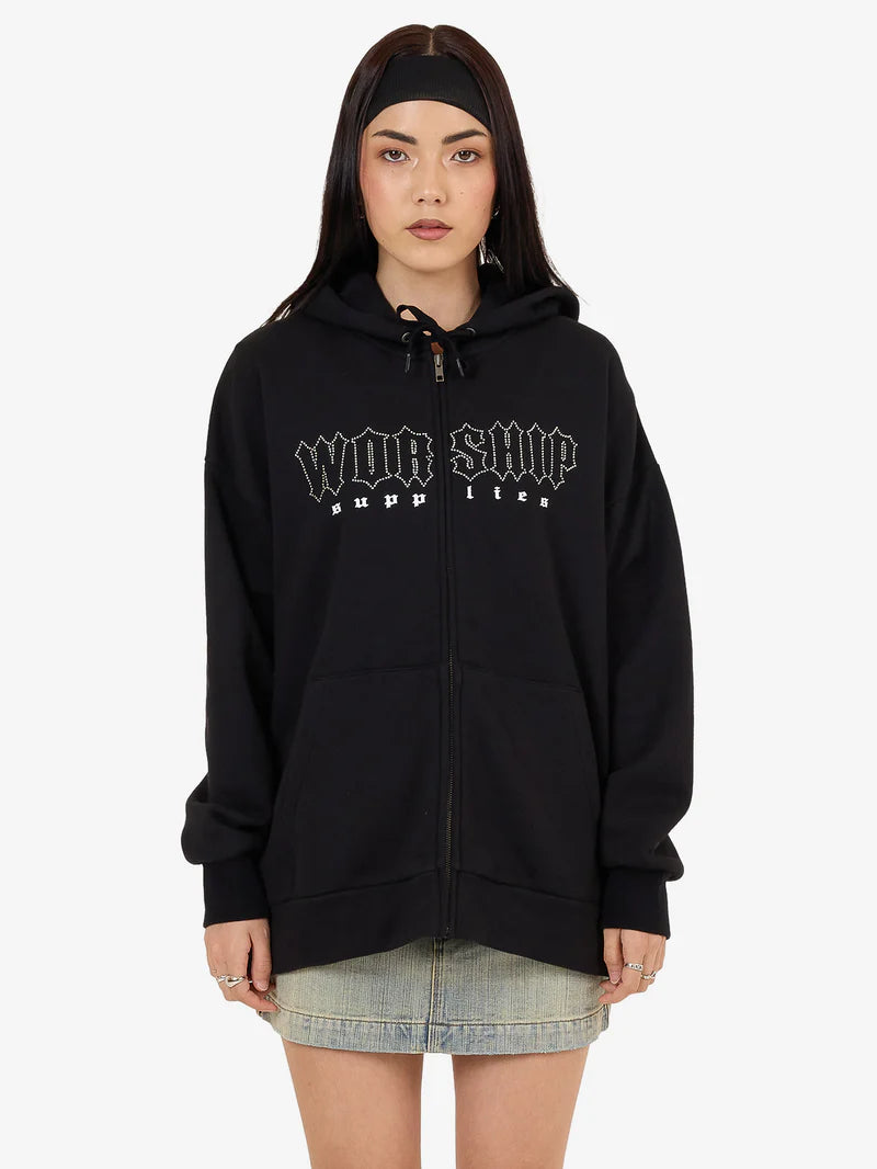 Worship Glitz Zip Front Hood