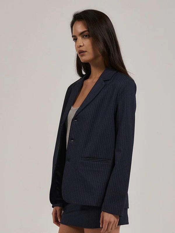 Thrills Grabrielle Pinstripe Blazer