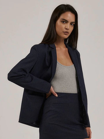 Thrills Grabrielle Pinstripe Blazer