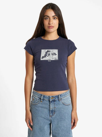 Thrills Turn Around Cap Sleeve Tee
