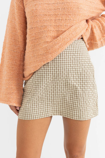 Rhythm Luca Check Mini Skirt