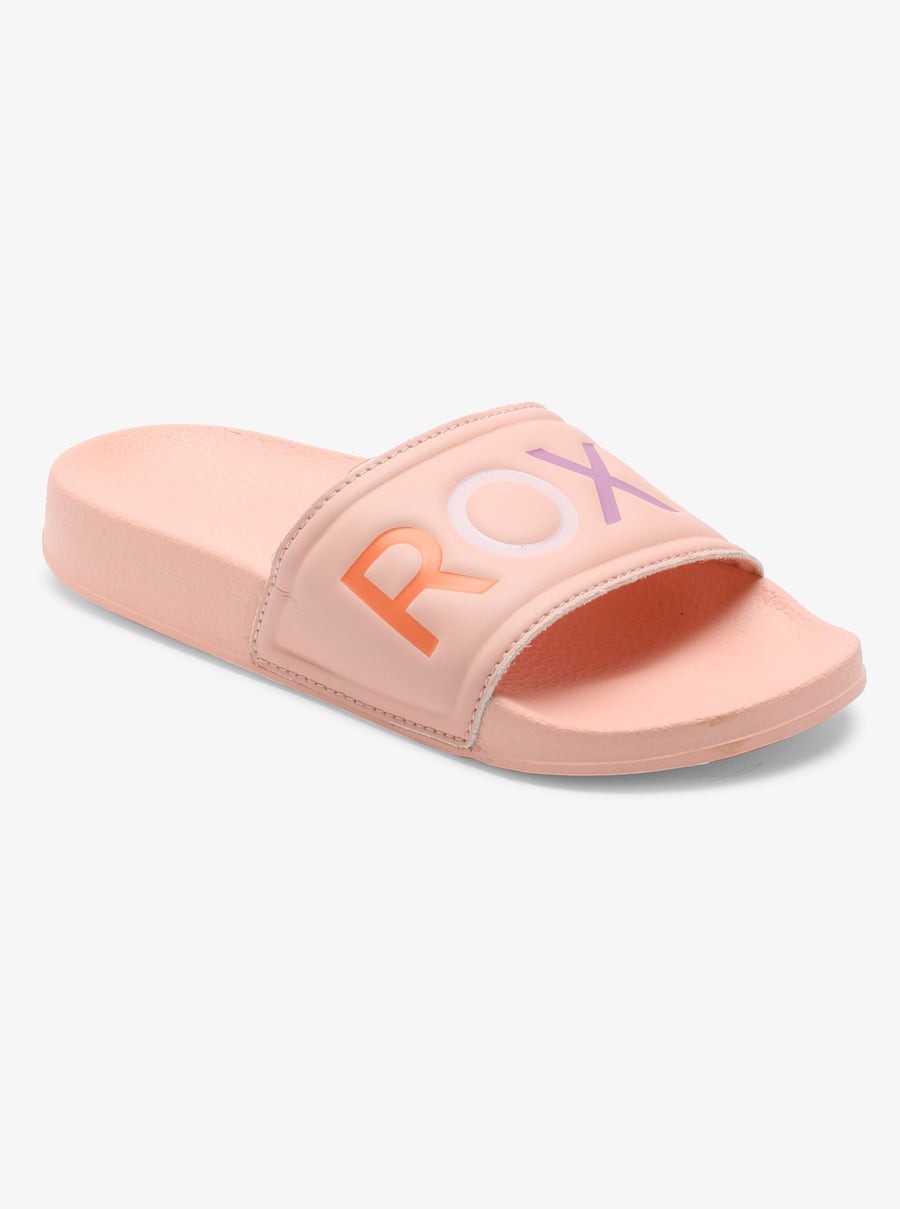 Roxy RG Slippy II Girls Slide - Peach Parfait