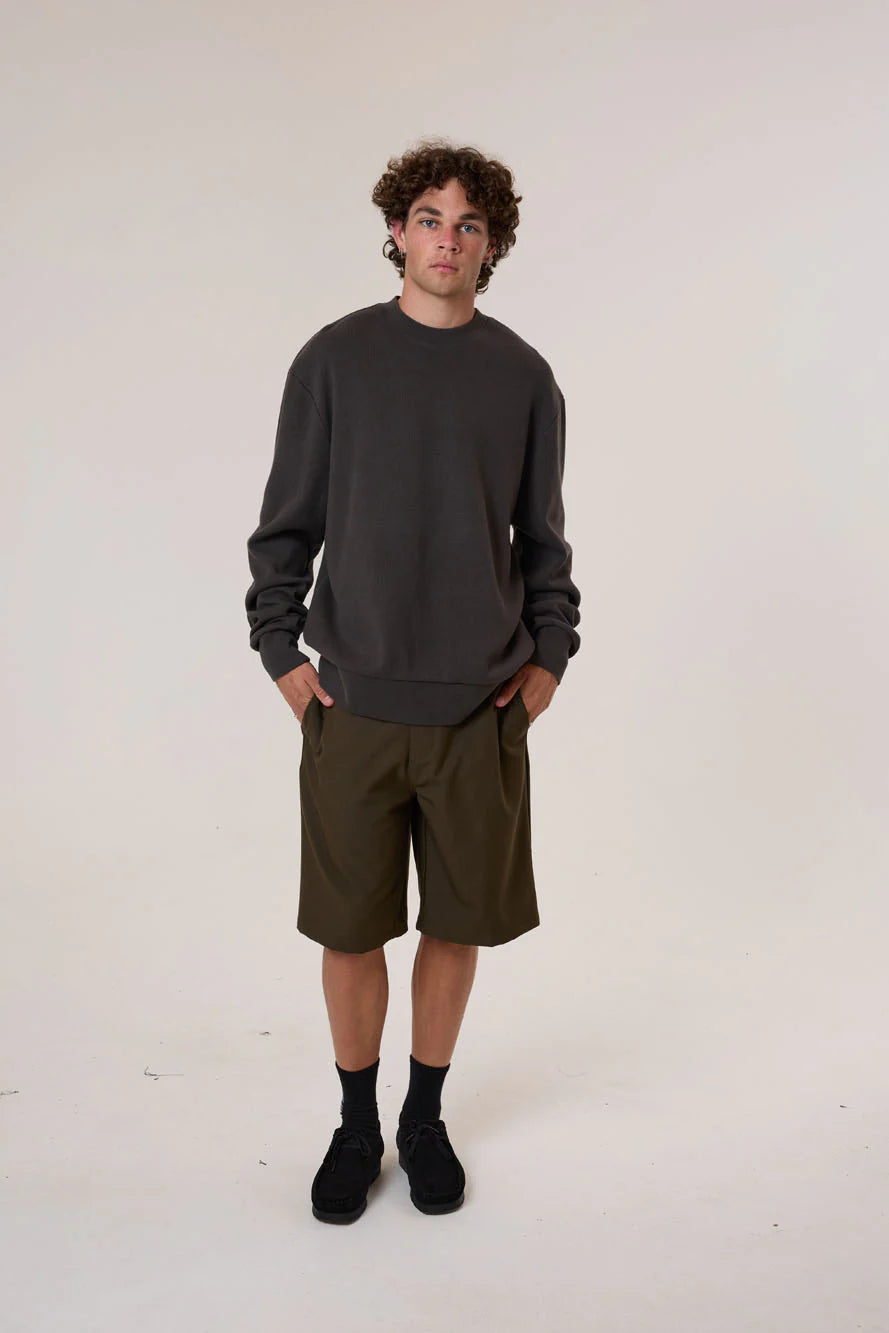 Thrills Arts & Industrial Oversize Waffle Crew