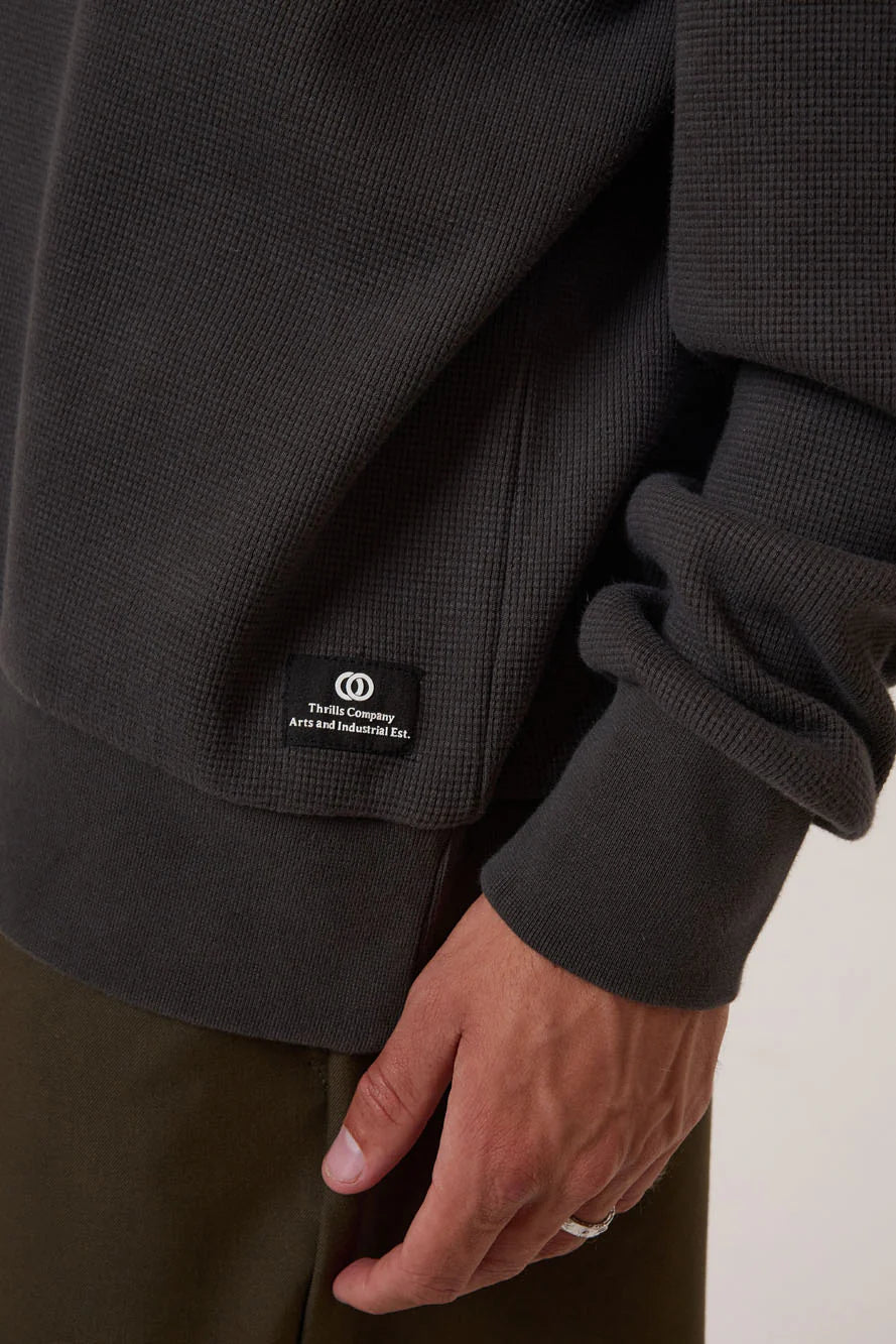 Thrills Arts & Industrial Oversize Waffle Crew
