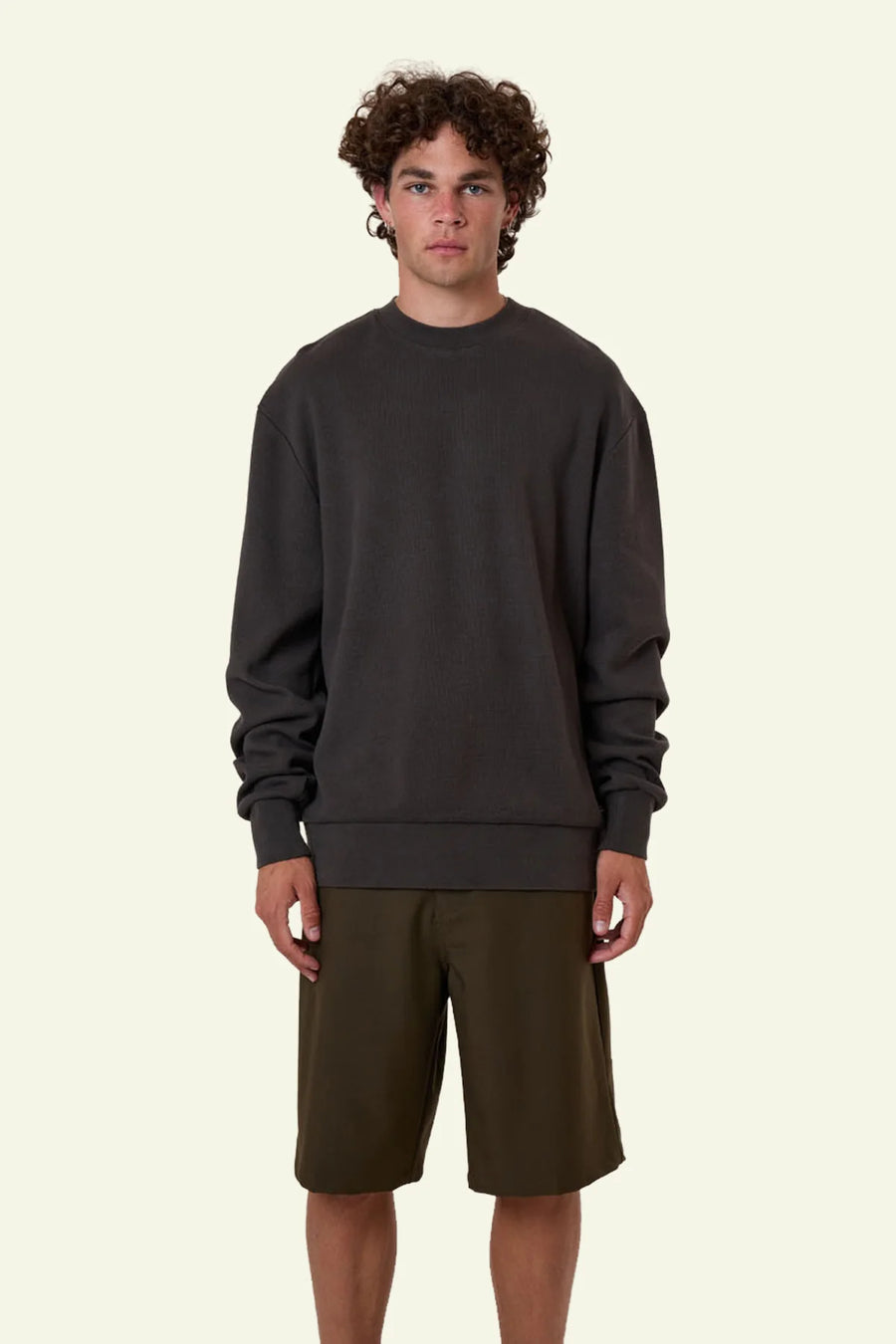 Thrills Arts & Industrial Oversize Waffle Crew