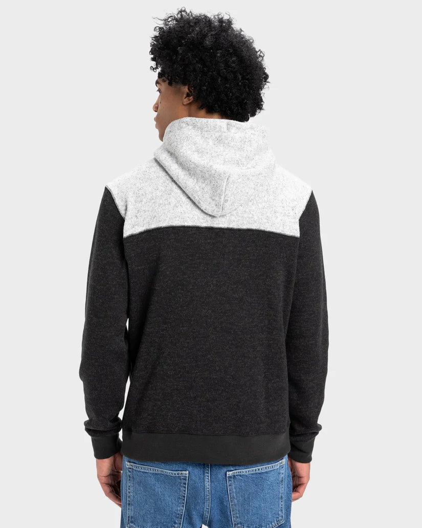 Quiksilver Keller Block Zip - Black Heather