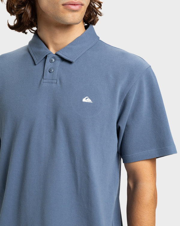 Quiksilver Pique Polo- China Blue